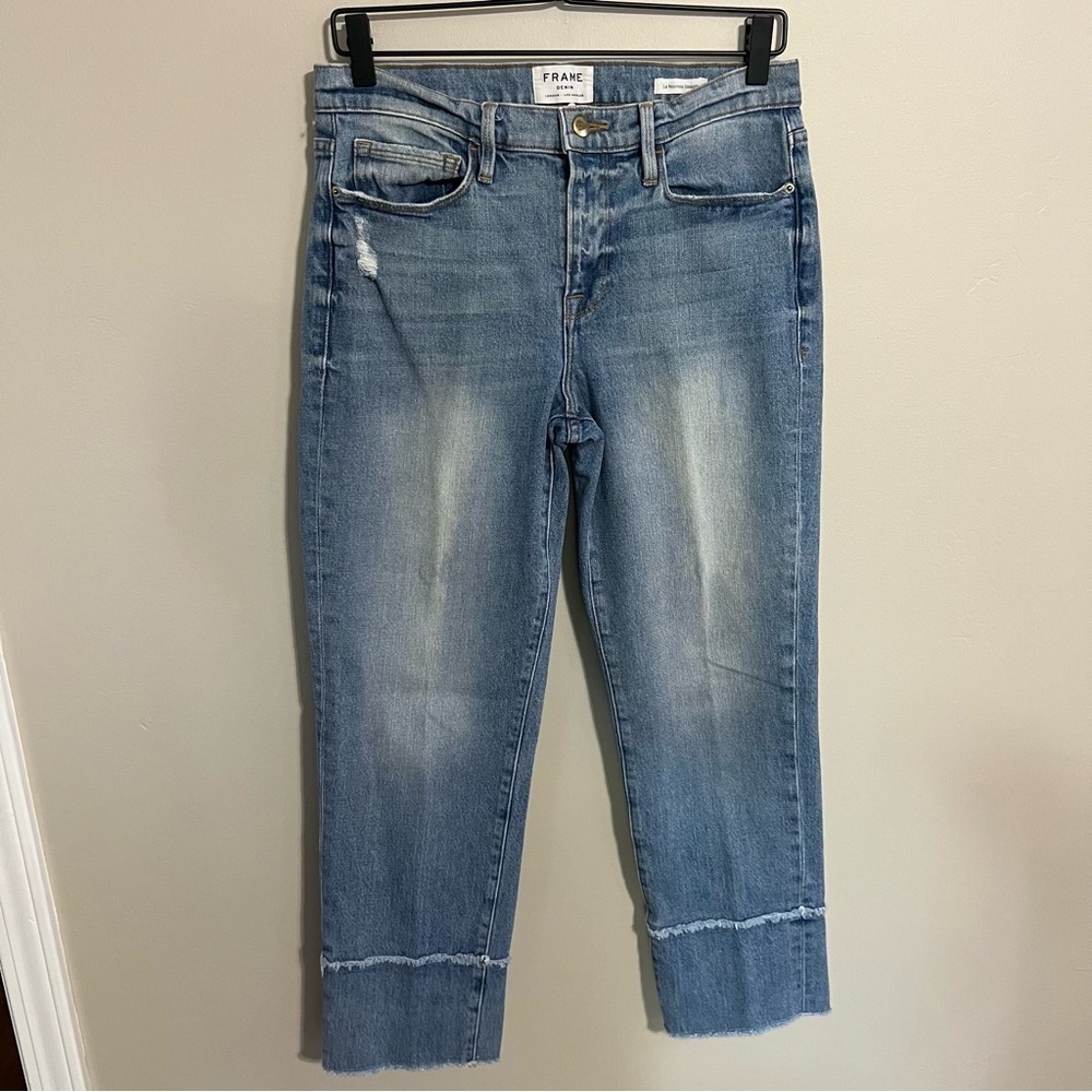 Frame Le Nouveau Straight Crop Jeans size 28